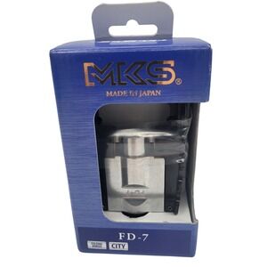 MKS FD-7 Folding Bicycle Pedals Silver Aluminum Made in Japan City Bike